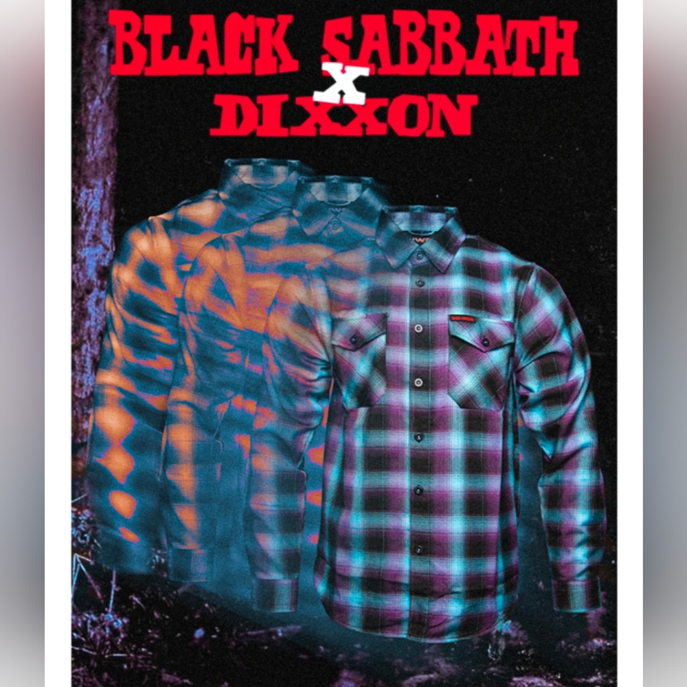 Dixxon Black Sabbath Paranoid Flannel. Men’s Medium - New In Bag With Tags.